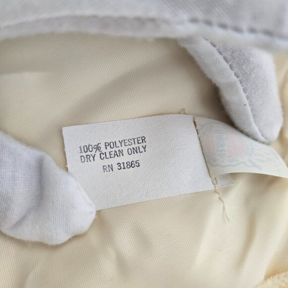 Vintage ILGWU UNION MADE Fairy Modern Edwardian CREAM Wedding Gown Dress Size 4. - Picture 14 of 17